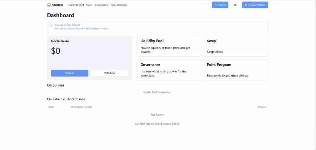 Sunrise(RISE币) 空投指南+Sunrise交互教程